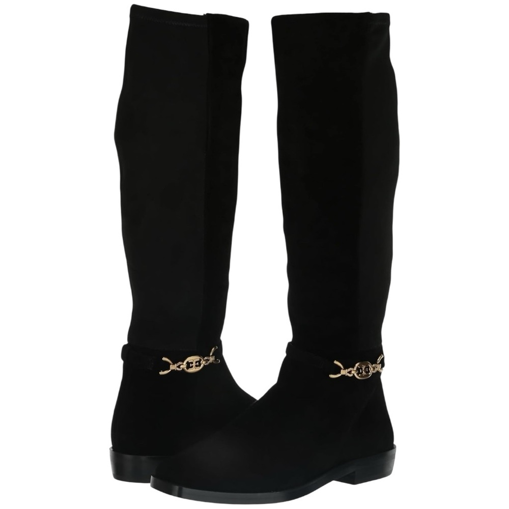 Sam Edelman Black Suede Clive Riding Boots Womens Size 5.5 New